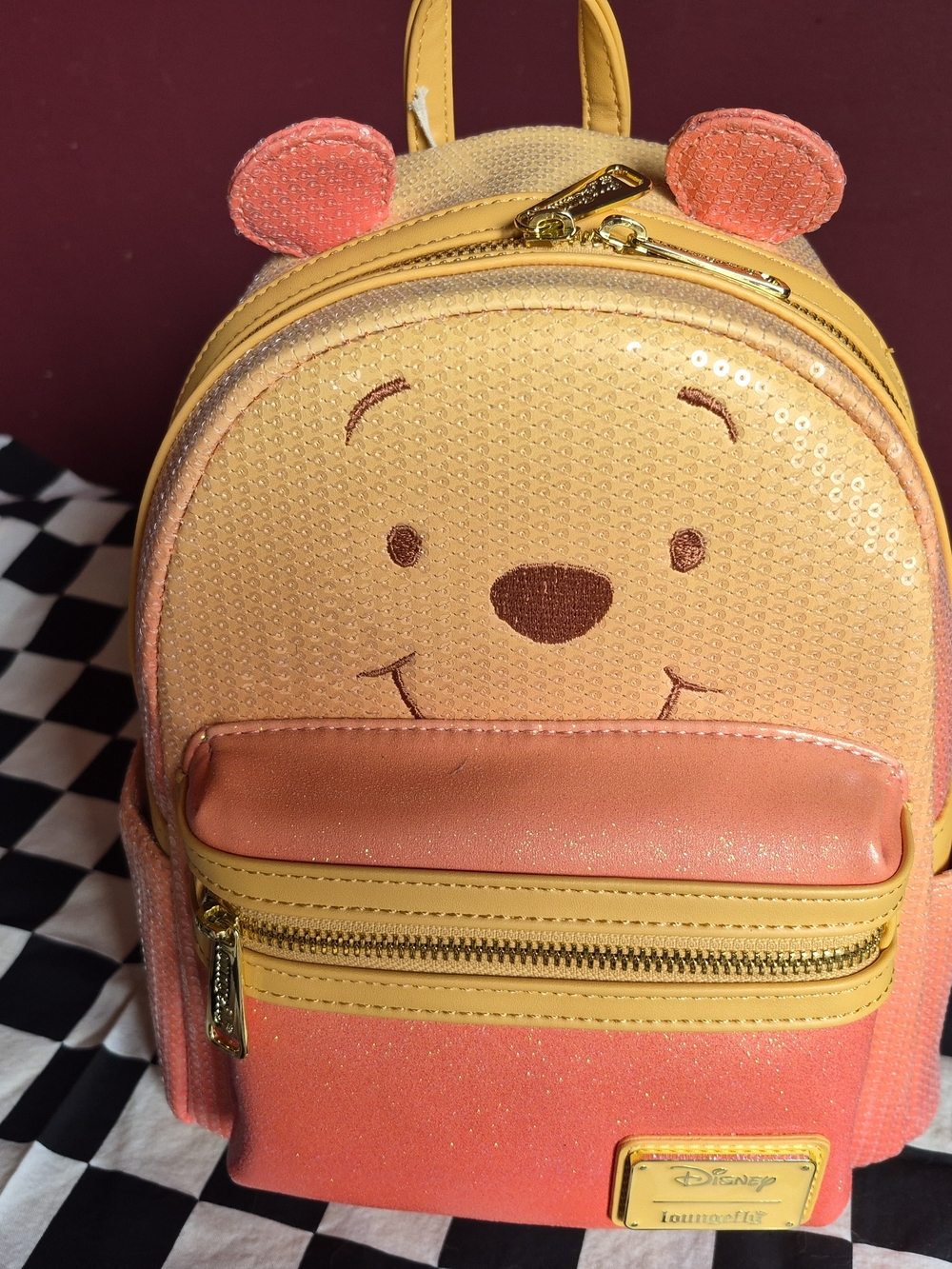 Disney Winnie the Pooh Mini Backpack - Yellow and Pink